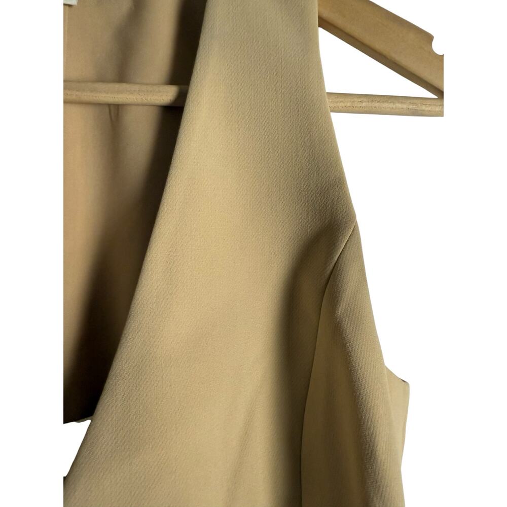 Favorite Daughter Margaret Beige Button Front Sleeveless Crepe Vest Size XS - Picture 16 of 16